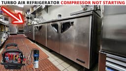 HVACR: Turbo Air Refrigerator Compressor Not Starting (Supco 3 in 1 Hard Start Kit Installation)