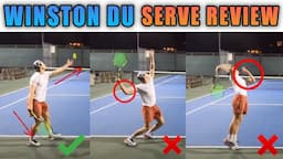 Correcting @WinstonDu Serve Motion | Tennis Serve Analysis