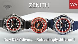 ZENITH Defy divers... Refreshingly Different... Presented at Watches and Wonders 2024.