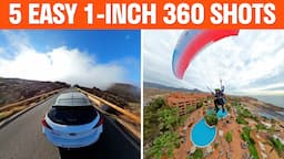 5 Easy Insta360 ONE RS 1-INCH 360 Shots | Insta360 Studio 2024 Editing Tutorial