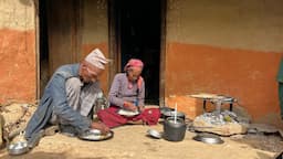 Very Poor But Happy Family || Lal Bahadur and Jayakala Cooking and Eating Nepali Traditional Food