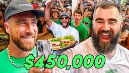 Jason Kelce & Travis Kelce's WILD Eagles Charity Challenge!