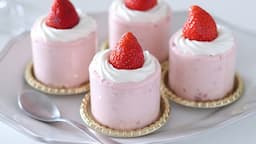 No-Bake Strawberry Cheese Cake🎁No oven, No gelatin[sub]｜HidaMari Cooking