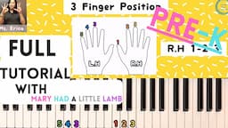 Preschool learning| Play Mary Had A Little Lamb with 3 fingers!|Pocket Music Tutorials