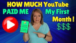 HOW MUCH YouTube PAID ME My First Month (After 1,000 Subscribers)