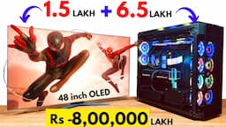 Rs 8 LAKH 😱😱 Gaming PC | 4090 + 48 inch OLED MONITOR | 9532777615 | Mr Pc Wale