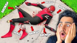 Breaking EVERY BONE As SPIDERMAN In GTA 5!