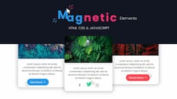 Magnetic Effects For Your Website Elements | On Mousemove - Html, CSS & Javascript