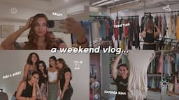 girls night, thrifting, cooking, organisation & more! | weekend vlog