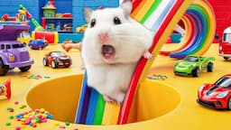 🐹Great Hamster Escape from Ball Pit Pool | Hamster Adventures