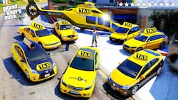 GTA 5 -  Stealing Secret TAXI SUPERCARS with Franklin in GTA V!