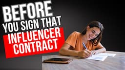 Attorney Reviews A Typical Influencer Content Creator Brand Agreement/Contract/Deal