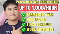 UP TO 1,109 PESOS PER HOUR | 3 Online Jobs For Call Center Agents | Typing Jobs 2024 Philippines