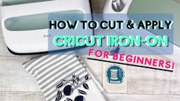 How To Cut & Apply Cricut Iron-On For Beginners ~ Cricut Maker ~ HTV For Beginners ~ EasyPress