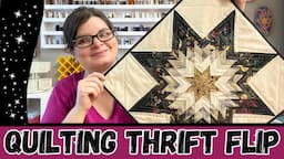 Upcycled Thrifted Quilt: Transforming From Pillow To Table Topper!