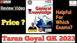 Tarun Goyal GK 2023 Review | Analysis of Tarun Goyal Gk Book | Helpful for JKSSB EXAMS OR not ?