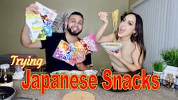 Trying Japanese Snacks For The First Time !!! *We were very surprised !!*