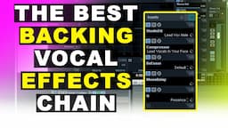 Best Backing Vocal Effects Chain Smooth And Wide in Cubase 5 | Vocal Mixing 2021