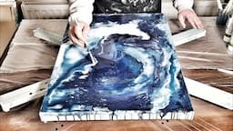 TEXTURE ART And FLUID ART 🌊💦💧 - Great for Beginners