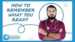 Time Management Secrets for Medical Students: How to remember what you read in you medical college