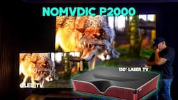 NOMVDIC P2000 4K Triple Laser Ultra Short Throw Projector is WOW!!