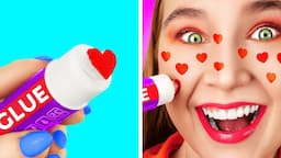 WEIRD AND FUNNY WAYS TO SNEAK MAKEUP AND TO NOT GET CAUGHT || Cool Beauty Ideas By 123GO! SCHOOL