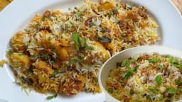 अगर ऐसे बनाली आलू बिरयानी बाकी के सारे तरीके भूल जाओगे Aloo Biryani Recipe, Veg Biryani Recipe