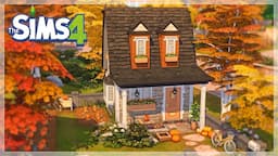 MICRO FALL COTTAGE 🍄| The Sims 4 Speedbuild | No CC