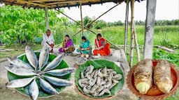 আজ রান্না করলাম সার্ডিং মাছের ঝাল আর চিংড়িমাছ দিয়ে কচুর ঘন্ট || sea fish curry