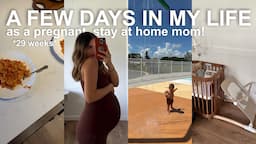 A FEW DAYS IN MY LIFE as a pregnant stay at home mom! *29 weeks pregnant with a one year old*