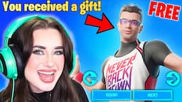 Gifting Her *NEW* Nick Eh 30 Bundle in Fortnite! (FREE)