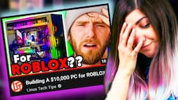 Linus built us THE MOST POWERFUL ROBLOX COMPUTER! (Reaction)