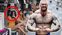 Hafthor Bjornsson Walking In Public (SHOCKING!!)