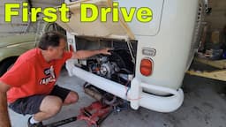 First Drive NEW VW Air cooled Engine 67 Westfalia camper Drive good?