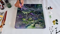 Transforming Your Acrylic Pour Painting Into A Masterpiece - Change What You Don't Like!