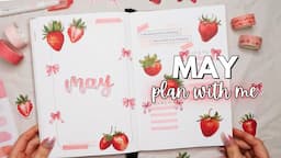 plan with me | may setup 2024 🍓🎀