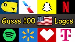 Guess 100 USA Logos in 3 Seconds (Logo Quiz)