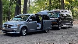 Van Camping with Kids | 2019 Dodge Grand Caravan | 2010 GMC Savana | Conversion Van and Micro-Camper