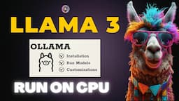 Run Llama 3 on CPU using Ollama