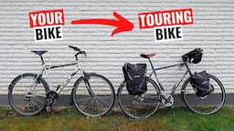 You Don't Need To Buy A Touring Bike - Do This Instead! Hybrid To Touring Bike Conversion