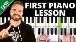 How to Play Piano: Day 1 - EASY First Lesson for Beginners