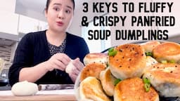 【My Mom's Pan Fried Soup Dumpling Recipe】Juicy and Crispy ShengJianBao, Chinese Street Food  生煎包