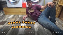 Vinyl Sheet Flooring!! Cheapest and Easiest DIY Flooring