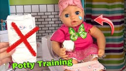 Baby Annabelle doll Training Routine 🚽