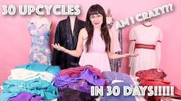 Upcycling 30 Thrifted Garments In 30 Days Sewing Challenge! | Sew Anastasia