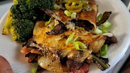 WHAT'S FOR DINNER| STEAK AND CHEESE WITH ROASTED BROCCOLI