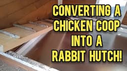 Converting a Chicken Coop Into a Rabbit Hutch - Ann's Tiny Life