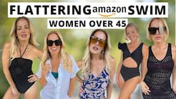 The *MOST FLATTERING* of AMAZON SWIM: over 45!  Elegant and chic Swimwear...you'll LOVE!