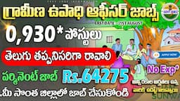 గ్రామీణ ఉపాధి ఆఫీసర్ జాబ్స్ 64,000 జీతం | Latest Govt Jobs In telugu |IBPS SO Recruitment | freejobs