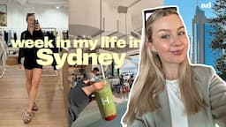 SETTLING INTO SYDNEY | in my healthy girl era 🍓🎧 self care, reminiscing about uni ad